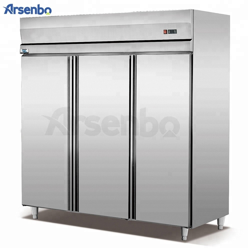 220V 50HZ 3 Door Kitchen Fridge Freezer Anticorrosive Durable