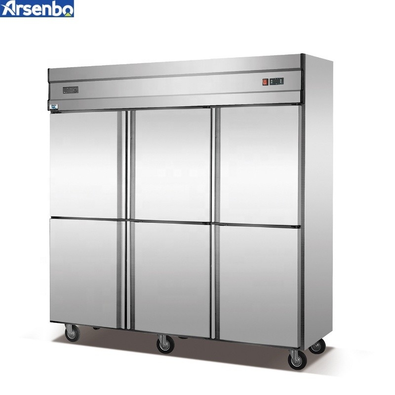Arsenbo 420W Kitchen Fridge Freezer Antiwear Stainless Steel